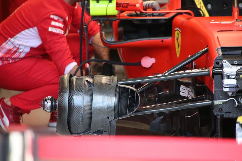 Ferrari SF90 front suspension detail