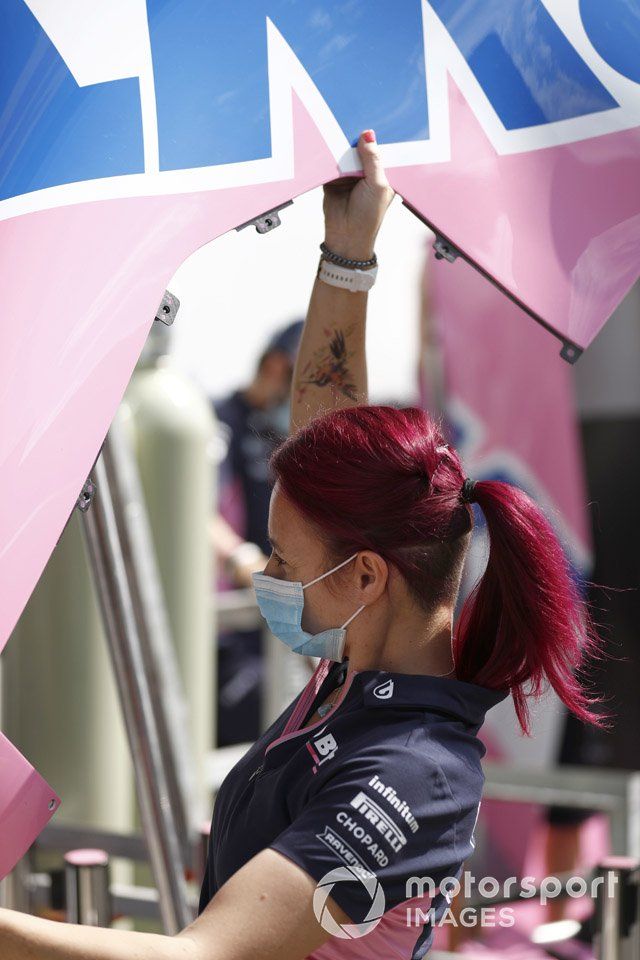 Un miembro de Racing Point