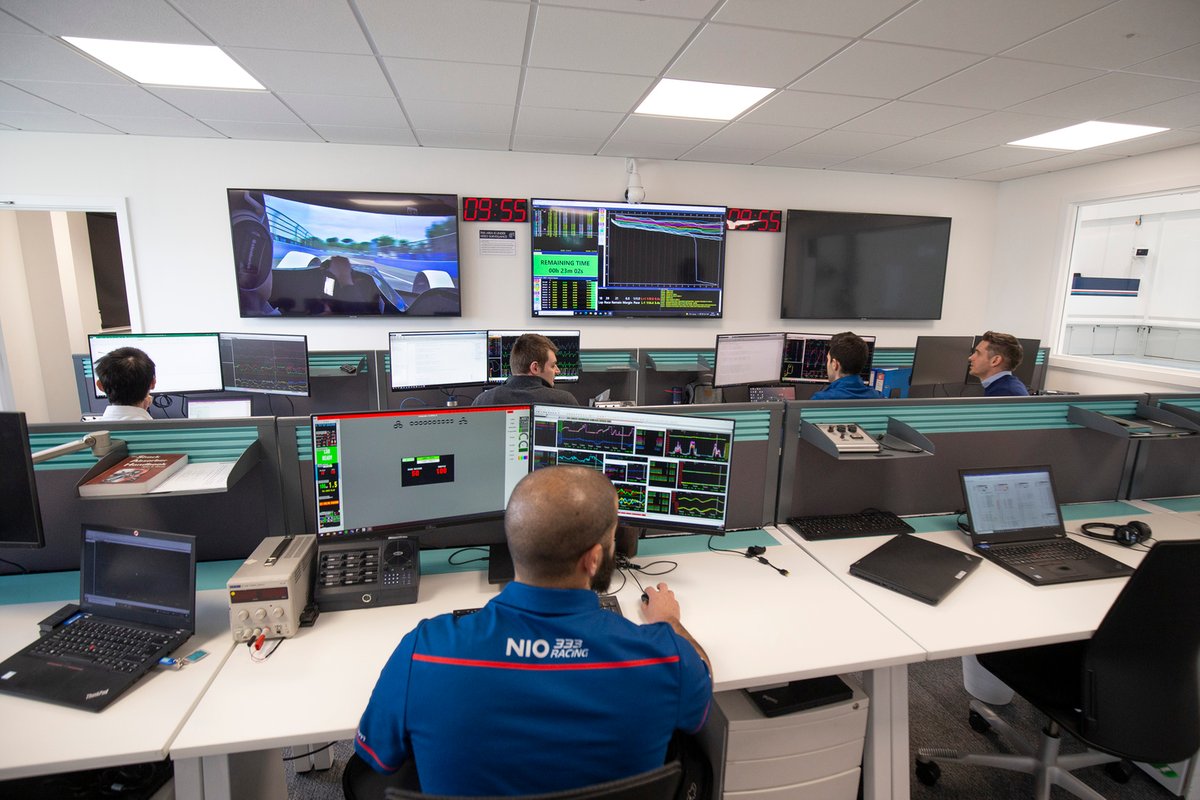 NIO 333 mission control provides a home base for the races, and can keep an eye on the simulator