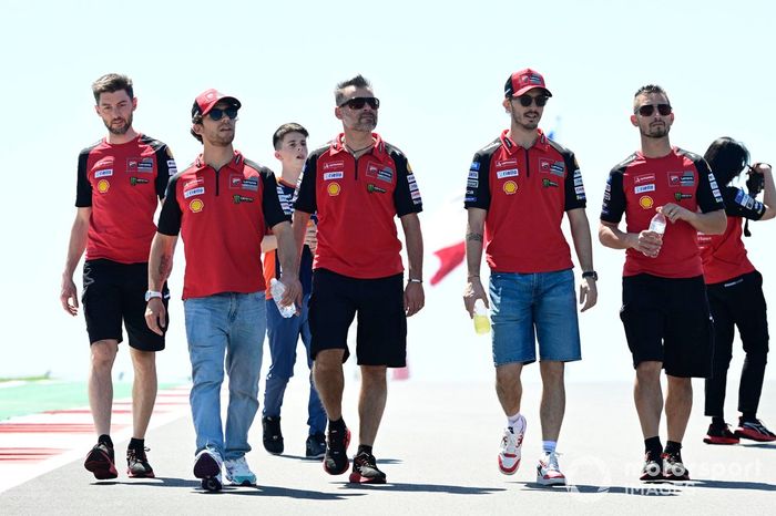 Enea Bastianini, Equipo Ducati, Francesco Bagnaia, Equipo Ducati