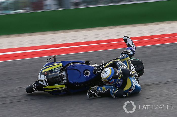 Xavi Vierge, Tech 3 Racing crash