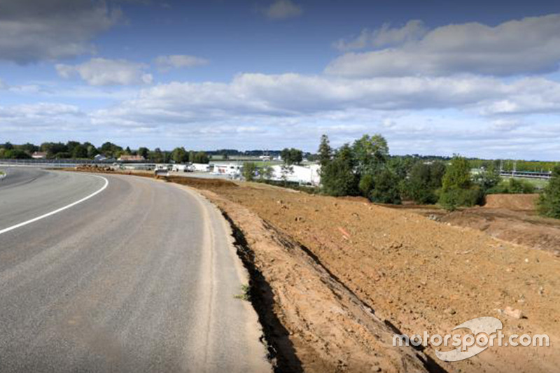 Le Mans cambios en la pista en las curvas Porsche