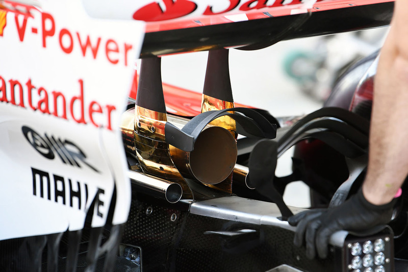 Ferrari SF70H exhaust