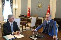 President of Turkey Recep Tayyip Erdoğan received CEO of Formula 1 Chase Carey at the Presidential Complex