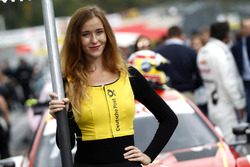 Gridgirl für Augusto Farfus, BMW Team RMG, BMW M4 DTM