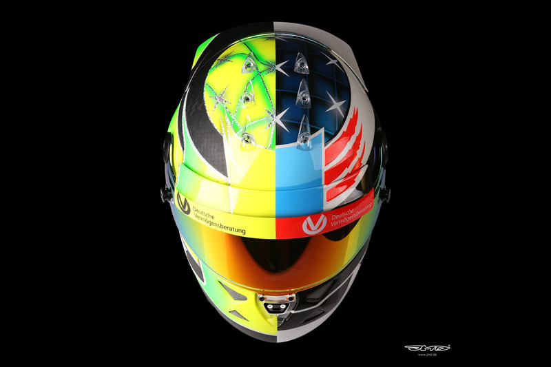 Helm van Mick Schumacher