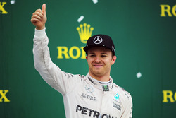 Nico Rosberg, Mercedes AMG F1 op het podium