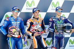 Pole, Marc Márquez, Repsol Honda Team, segundo, Maverick Viñales, Team Suzuki MotoGP, tercero, Jorge