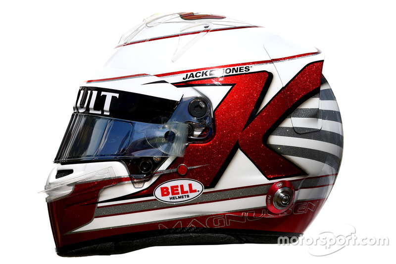 De helm van Kevin Magnussen, Renault Sport F1 Team