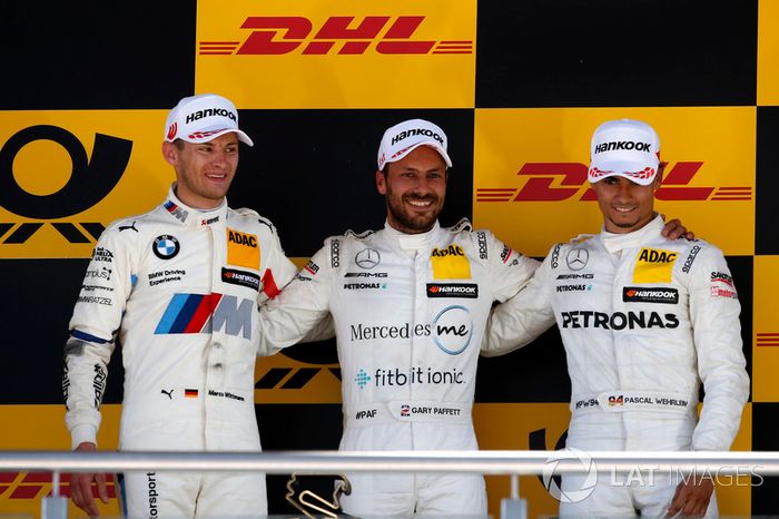 Podio: Gary Paffett Mercedes-AMG Team HWA, Marco Wittmann, BMW Team RMG, Pascal Wehrlein, Mercedes-AMG Team HWA