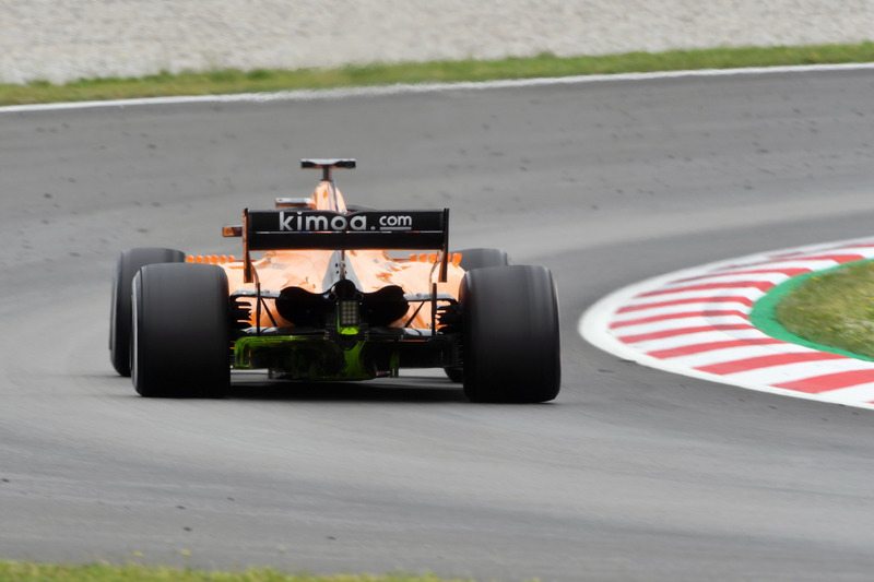 Stoffel Vandoorne, McLaren MCL33 arka difüzörde aero boyası