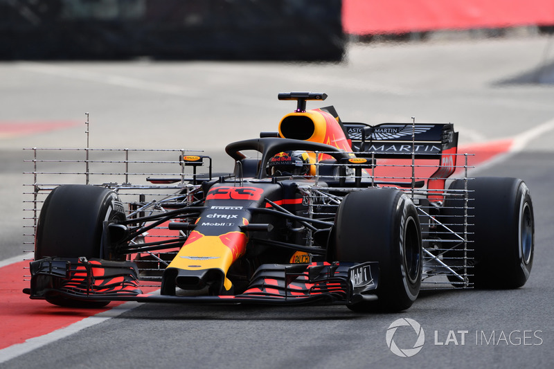 Max Verstappen, Red Bull Racing RB14 aero sensörü