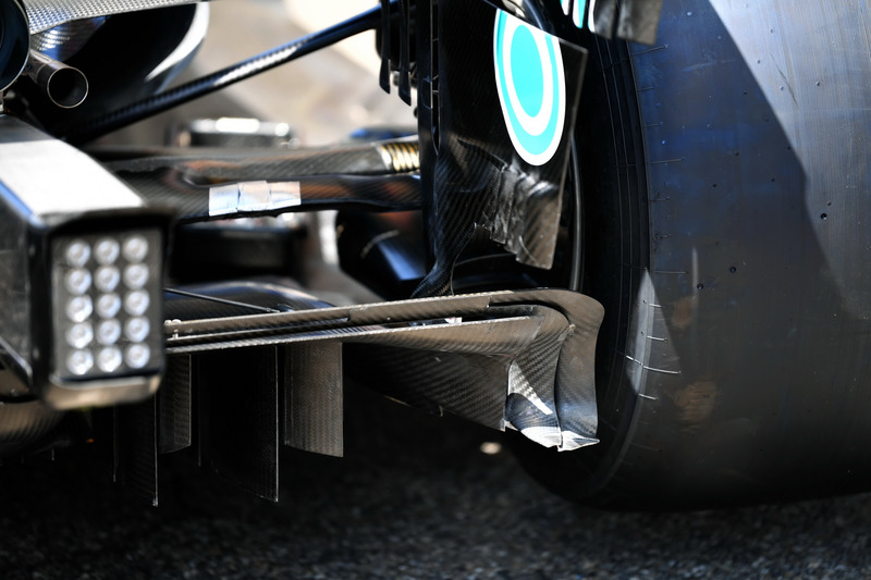 Mercedes-AMG F1 W09 rear diffuser detail