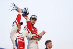 Podium: race winner Daniel Abt, Audi Sport ABT Schaeffler, second place Felix Rosenqvist, Mahindra Racing, third place Edoardo Mortara, Venturi Formula E