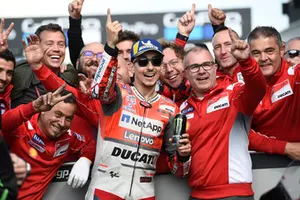 Le poleman Jorge Lorenzo, Ducati Team