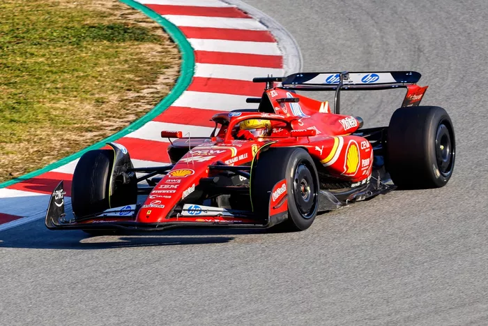 Lewis Hamilton, Ferrari SF-24 during Pirelli test