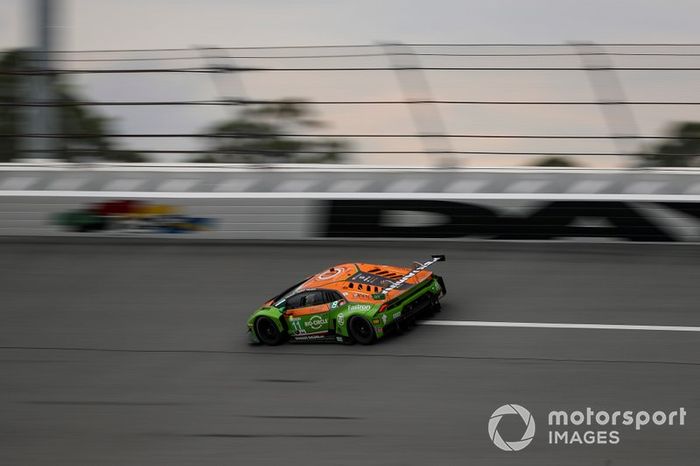 #11 GRT Grasser Racing Team Lamborghini Huracan GT3, GTD: Mirko Bortolotti, Christian Engelhart, Rik Breukers, Rolf Ineichen