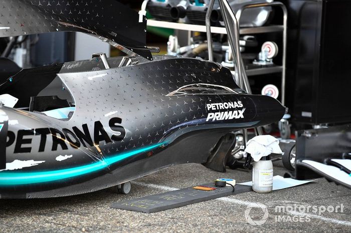 Cubierta del motor del Mercedes AMG F1 W10 
