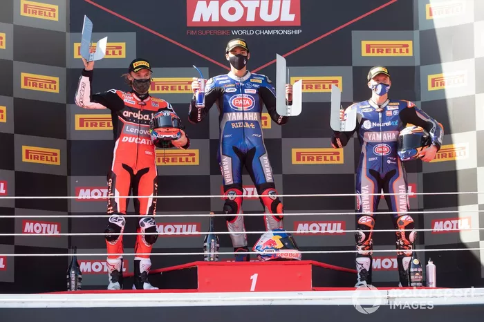 Chaz Davies, ARUBA.IT Racing Ducati, Toprak Razgatlioglu, Pata Yamaha, Garrett Gerloff, GRT Yamaha