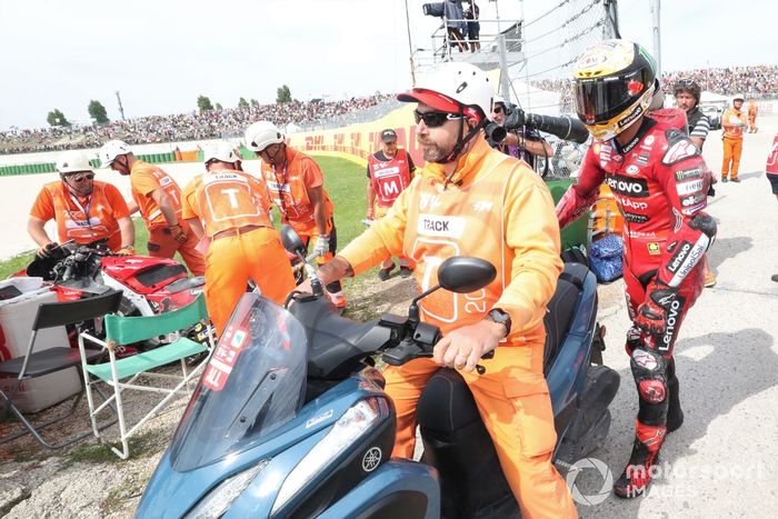 Francesco Bagnaia, caída del equipo Ducati