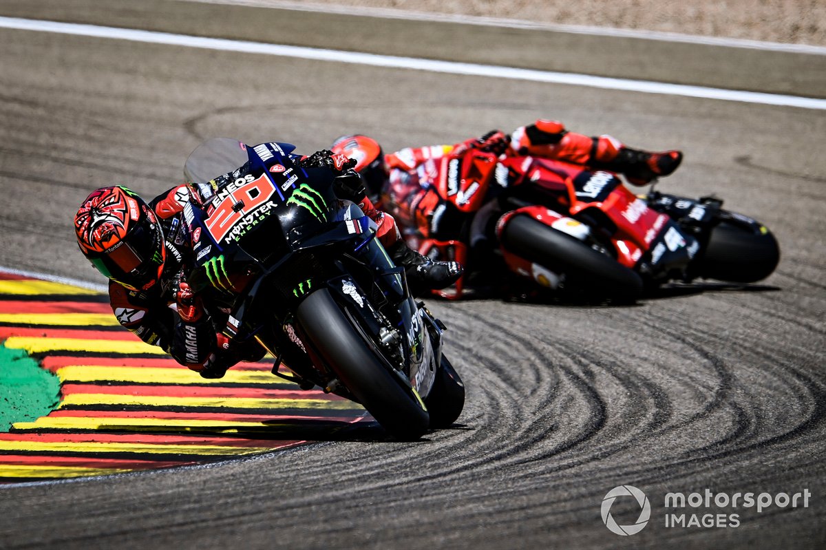 Quartararo has so far outperformed pre-season title rival favourite Francesco Bagnaia
