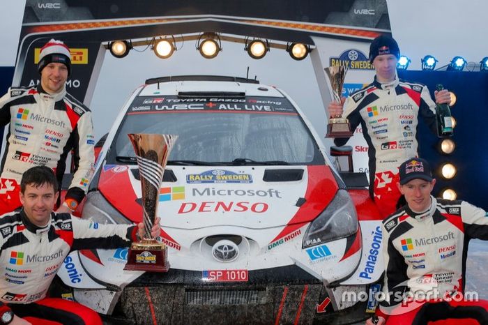 Elfyn Evans, Scott Martin, Toyota Gazoo Racing WRT Toyota Yaris WRC, Kalle Rovanperä, Jonne Halttunen, Toyota Gazoo Racing WRT Toyota Yaris WRC