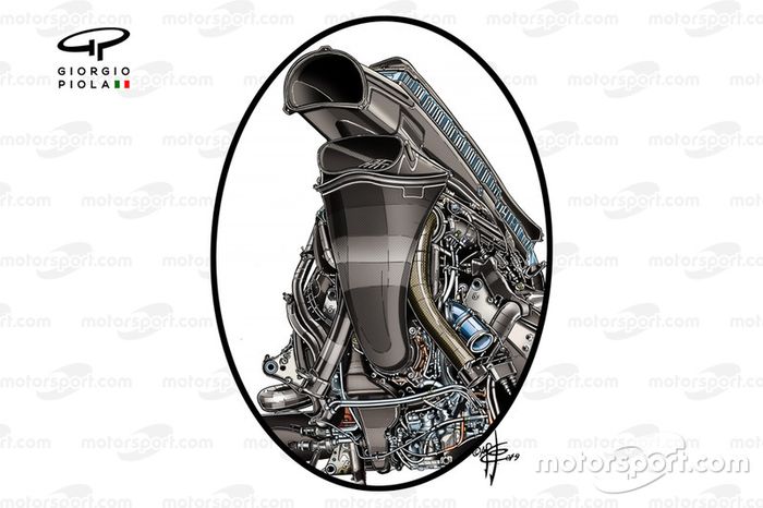 El motor Honda del Red Bull Racing RB15