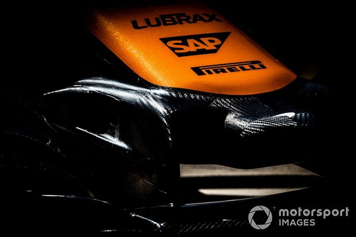 Detalhe do bico da McLaren