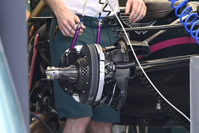 Detalle del Aston Martin AMR21