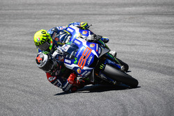 Jorge Lorenzo, Yamaha Factory Racing, und Valentino Rossi, Yamaha Factory Racing