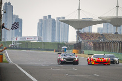Race winners #37 BBT Ferrari 488 GT3: Davide Rizzo, Anthony Liu, second place #9 Absolute Racing Ben