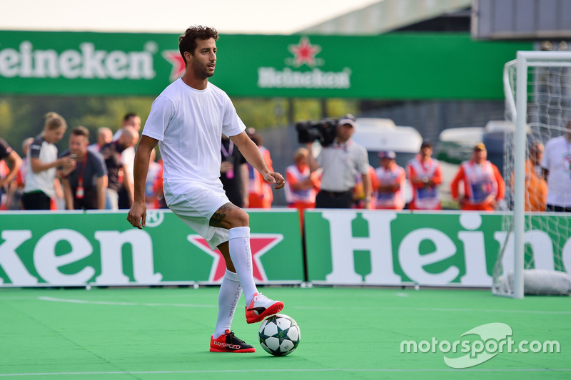 Daniel Ricciardo, Red Bull Racing at the charity 5-a-side football match