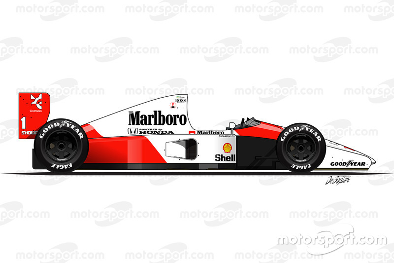 McLaren MP4-6 conducido porAyrton Senna