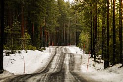 Streckenabschnitt der Rallye