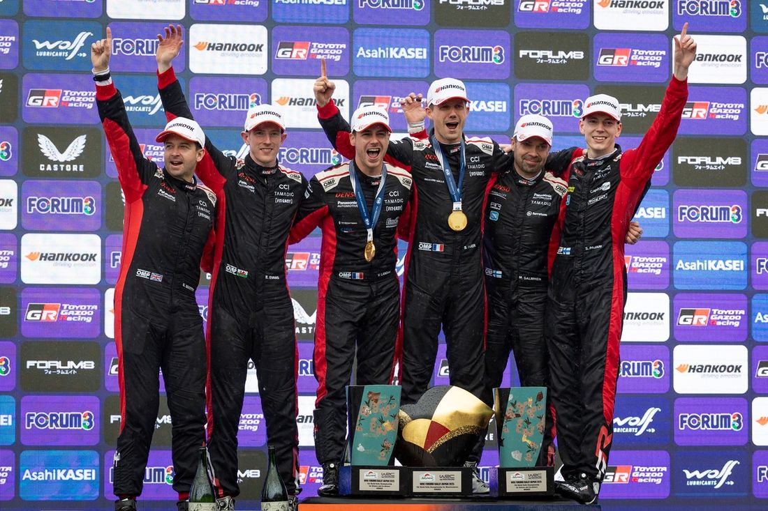 Elfyn Evans, Scott Martin, Toyota Gazoo Racing WRT Toyota GR Yaris Rally1, Sébastien Ogier, Vincent Landais, Toyota Gazoo Racing WRT Toyota GR Yaris Rally1, Sami Pajari, Marko Salminen, Toyota Gazoo Racing WRT Toyota GR Yaris Rally1.