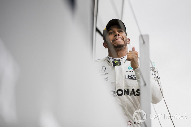 Race winner Lewis Hamilton, Mercedes AMG F1