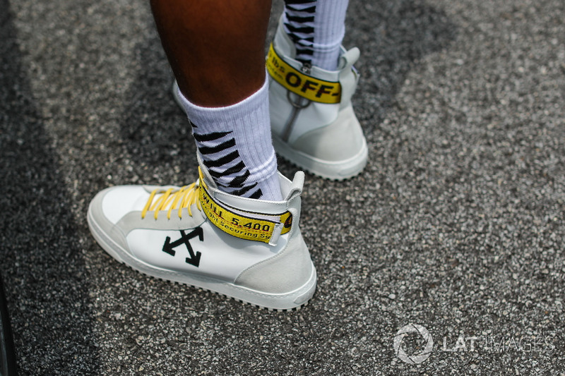 The shoes of Lewis Hamilton, Mercedes AMG F1