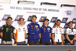 Johann Zarco, Monster Yamaha Tech 3, Marc Marquez, Repsol Honda Team, Valentino Rossi, Yamaha Factory Racing, Maverick Viñales, Yamaha Factory Racing, Cal Crutchlow, Team LCR Honda, Alvaro Bautista, Aspar Racing Team
