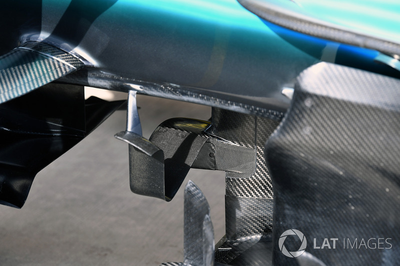 Détails aéro de la Mercedes-Benz F1 W08