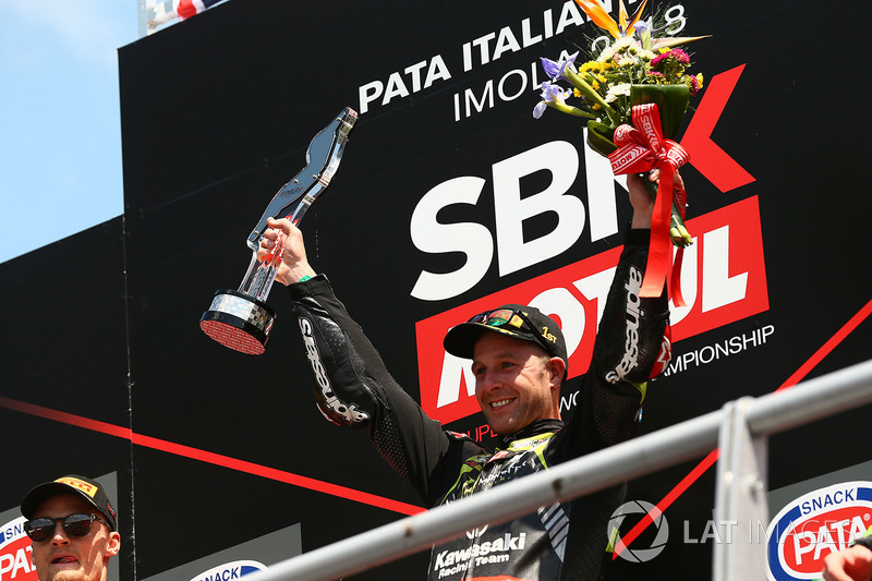 Podium: ganador, Jonathan Rea, Kawasaki Racing