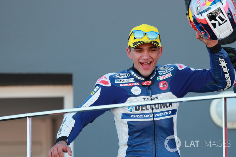 Podium: Race winner Jorge Martin, Del Conca Gresini Racing Moto3