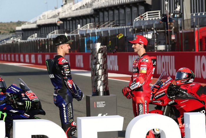 Fabio Quartararo, Yamaha Factory Racing, Francesco Bagnaia, Ducati Team