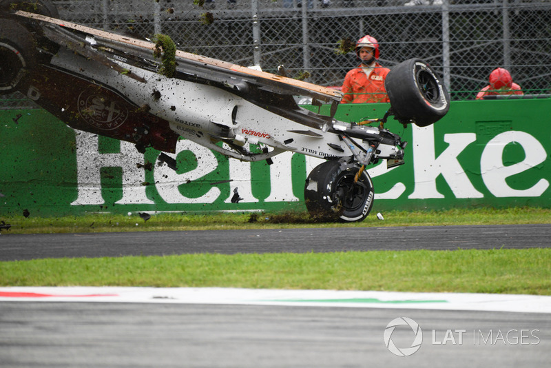Choque de Marcus Ericsson, Sauber C37