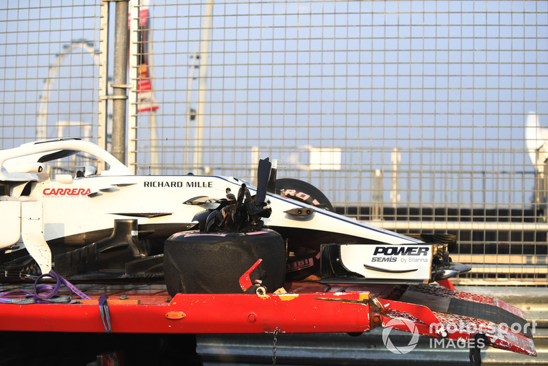El cliche accidentado de Charles Leclerc, Sauber C37