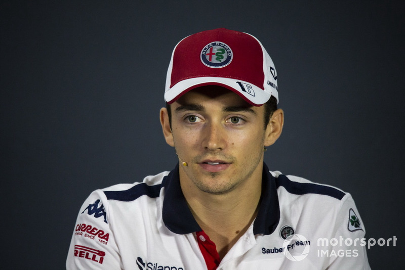 Charles Leclerc, Sauber in press conference