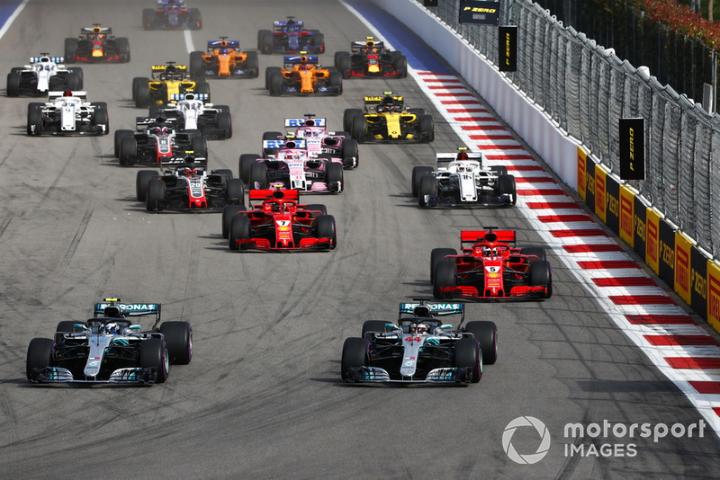 Bottas mantiene posición y Vettel no puede pasar a Hamilton