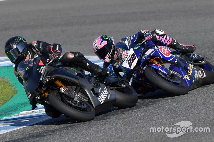 Lewis Hamilton teste la Yamaha Superbike