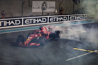 Sebastian Vettel, Ferrari SF71H donuts