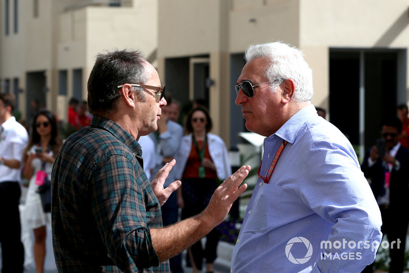 Lawrence Stroll, proprietario del team Racing Point Force India F1 e Gerhard Berger 