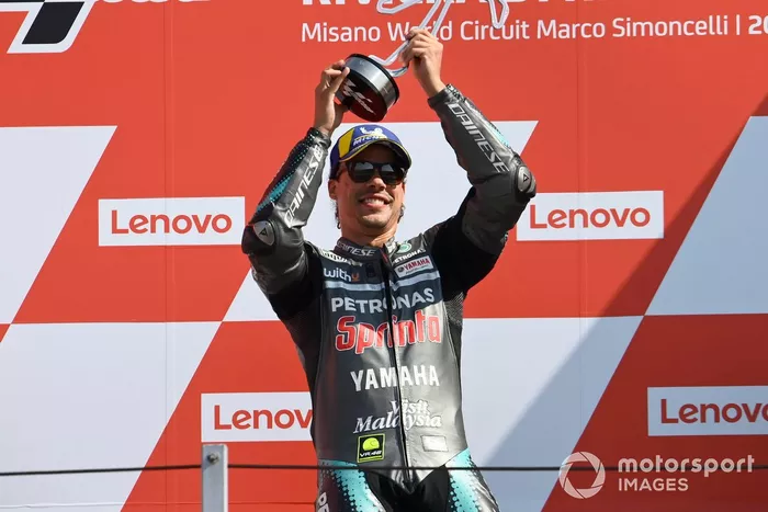 Podio: ganador Franco Morbidelli, Petronas Yamaha SRT
